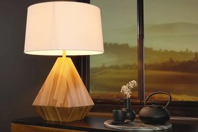 Veioza, Lampa de masa cu baza din lemn Diamond 60cm