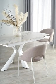 Set masa extensibila Vivaldi L160-200 cm + 4 scaune K486 bej