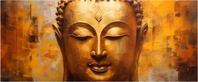 Tablou - Buddha, pictură în ulei (120x50 cm)