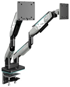 Suport dublu pentru monitoare de 49 de inchi, gri-negru RGB X-Arm Dual