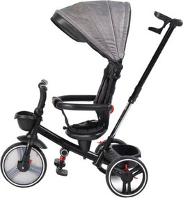 Tricicleta pliabila cu copertina NOVOKIDS™ Classico Trike , Pedale si maner pentru parinti, Scaun reversibil cu rotire 360 grade , Functie Free