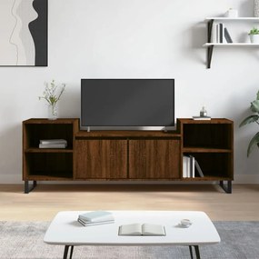 Comoda TV, stejar maro, 160x35x55 cm, lemn prelucrat