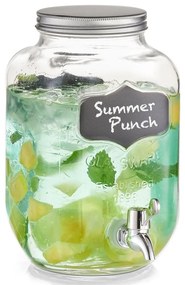 Borcan pentru bautrui racoritoare, Zeller, 3.8l, sticla, Transparent