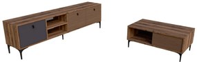 Set mobilier living Settle 1 (nuc + antracit). 1108070