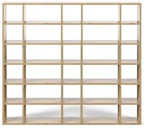 Bibliotecă TemaHome Pombal, lățime 255 cm, maro deschis