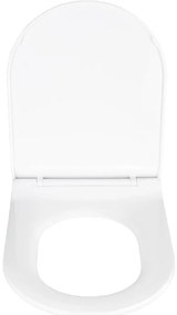 Capac WC cu închidere lentă Wenko Habos, 46 x 36 cm, alb