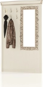 Cuier lemn masiv pentru hol Celisea, 140 × 19 × 220 cm - Ivoire