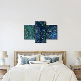 Tablou - Marmură verde- albastru (90x60 cm)