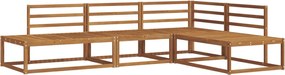 vidaXL Set de canapele de exterior 4 Bucată natural