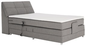 Pat electric reglabil, cu arcuri, gri, 120x200, GERONA NEW