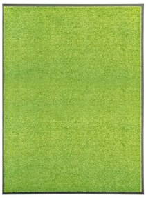 vidaXL Covoraș de ușă lavabil verde 90x120 cm
