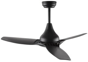 Lustra LED cu ventilator si telecomanda design modern Samoa negru NVL-5267302