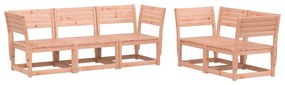 3216998 vidaXL Set mobilier de grădină cu perne, 5 piese, lemn masiv douglas