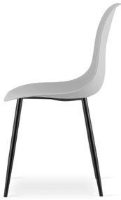 OFERTA Scaun gri deschis OSAKA cu picioare negre Clasa a II-a