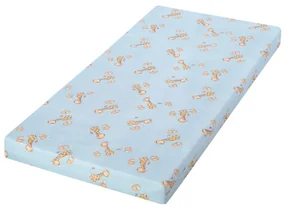 Saltea patut balansoar First Dreams 90x42x6 cm spuma elastica imprimeuri colorate