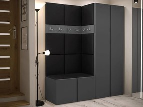 Mobilier Hol Timothy III (grafit) (piele ecologică Soft 011 (Negru)). 1059871