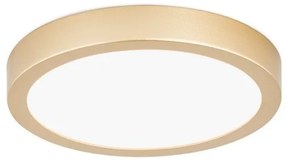 Plafoniera LED moderna design slim Lero 18cm auriu mat