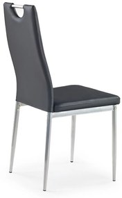 Scaun K202 piele ecologica negru