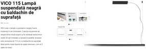 Lustra LED suspendata design modern minimaliat VICO I 115cm