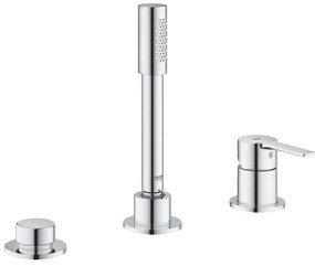 GROHE 19965001 - Baterie pentru cadă LINEARE, montaj în 3 găuri, crom lucios