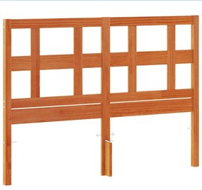 844353 vidaXL Tăblie de pat, maro ceruit, 135 cm, lemn masiv de pin