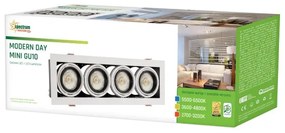 Corp de iluminat încastrat MODERN DAY MINI 4xGU10/10W/230V