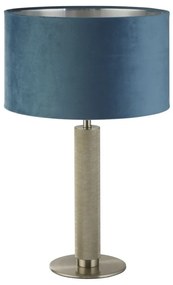 Veioza/Lampa de masa design decorativ London argintiu/teal