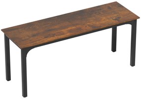 HOMCOM Masa de birou, masa de calculator, design rustic, spațiu generos, placaj, maro | Aosom Romania