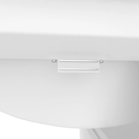 Dulap de baie pe podea cu chiuvetă, spațiu de depozitare variat, 76x46x83,5 cm, Alb