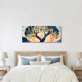 Tablou – Mozaic – soare și arbore II. (120x50 cm)