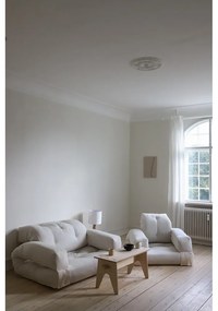 Canapea albă/bej 140 cm Hippo - Karup Design