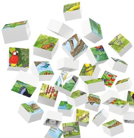 Puzzle Animale exotice Hubelino (35 piese)