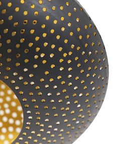Plafoniera orientală neagră cu aur 25 cm - Radiance