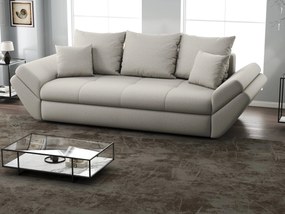 Canapea extensibilă dumonde cu ladă de depozitare si sezut confortabil din spuma high-density, Loana Enjoy Bej 250x100 cm