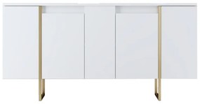 Set mobila sufragerie Luxe Alb 160x35x80 cm