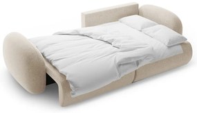 Colțar bej extensibil/cu spațiu de depozitare cu tapițerie din chenille Tonale – Cosmopolitan Design