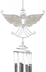 Clopotel de vant cu ingeras Intinde-ti aripile 78 cm
