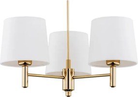 Brilagi - Lustră pe tijă MONTE 3xE27/60W/230V crem/auriu