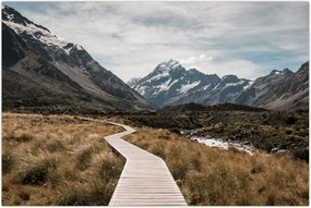 Tablou - Poteca în valea muntelui Mt. Cook (90x60 cm)