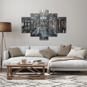 Tablou cu u interiorul clădirii vechi (150x105 cm)