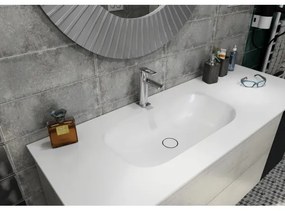 Sapho - Lavoar încastrat ROCKSTONE 67 x 35,5 cm, alb mat