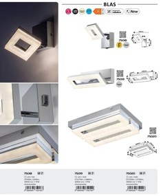 Aplica de perete LED pentru baie IP44 Blas