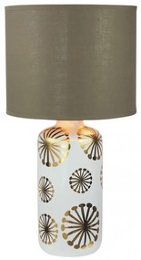 Veioza design modern GINGER alb/auriu/maro 6030 RX