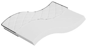 vidaXL Saltea din spumă, fermitate medie moale, 140x200 cm