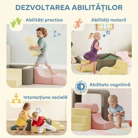 AIYAPLAY Set 7 Construcții Moi pentru Copii 3-6 ani | Aosom Romania