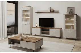 Dulap EYCO 1D1W, cașmir/stejar castello