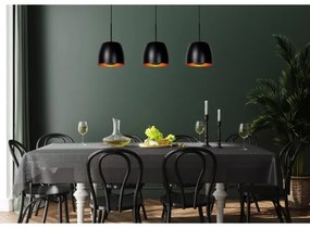 Lustră pe cablu NOLAN 3xE27/40W/230V neagră Lucide 30488/03/30