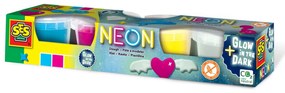 Plastilina neon si fotoluminescenta (glow in the dark) - 4 x 90 gr