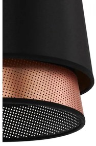 Lustră pe cablu BELL Duolla SHINY 1xE27/15W/230V d. 25 cm negru/cupru