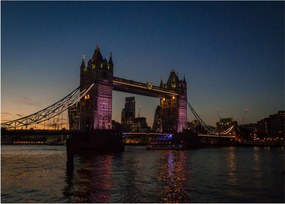 Tablou pe sticlă - Tower bridge (70x50 cm)